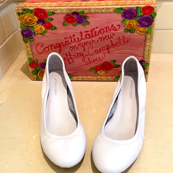 Jeffrey Campbell White Bitsie Low Heel - Picture 7 of 7